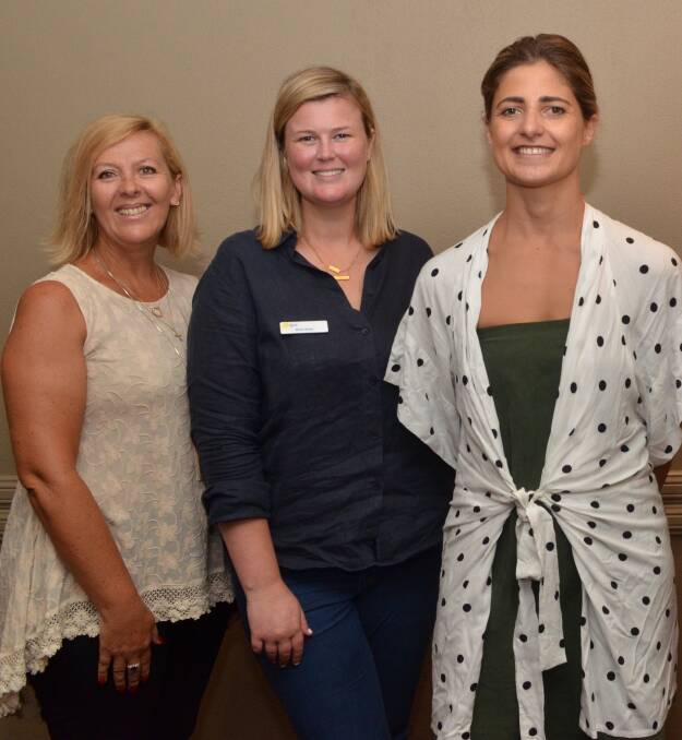 SPREADING THE WORD: Pink Ribbon event organiser Carolyn Keep, Cancer Council's Bree Kelly and Camilla Thompson want cancer sufferers to know where to get support.