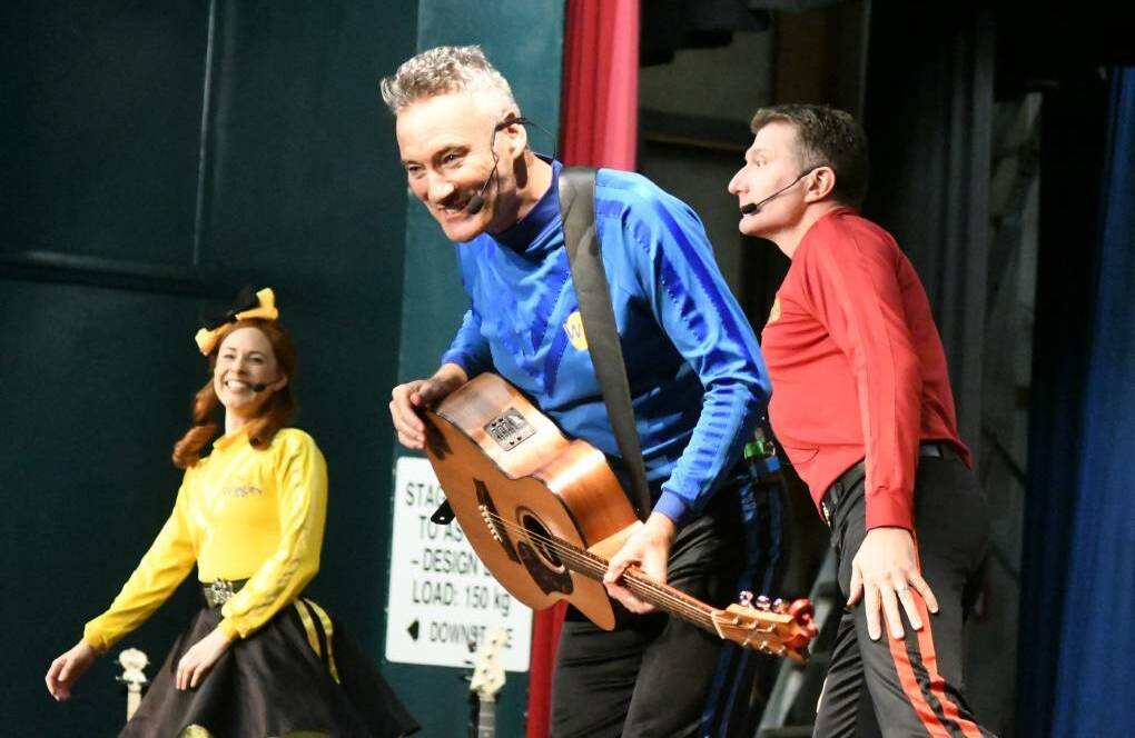 IN FULL SONG: The Wiggles entertaining their Orange Function Centre audience lat year. Photo: JUDE KEOGH