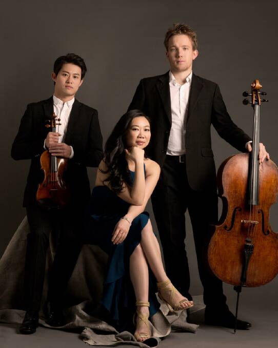 YOUNG TALENT: Violinist Fox Chan, cellist Jonathan Békés and pianist Ying Ho will perform at the Orange Regional Conservatorium on Saturday evening. Photo: supplied.