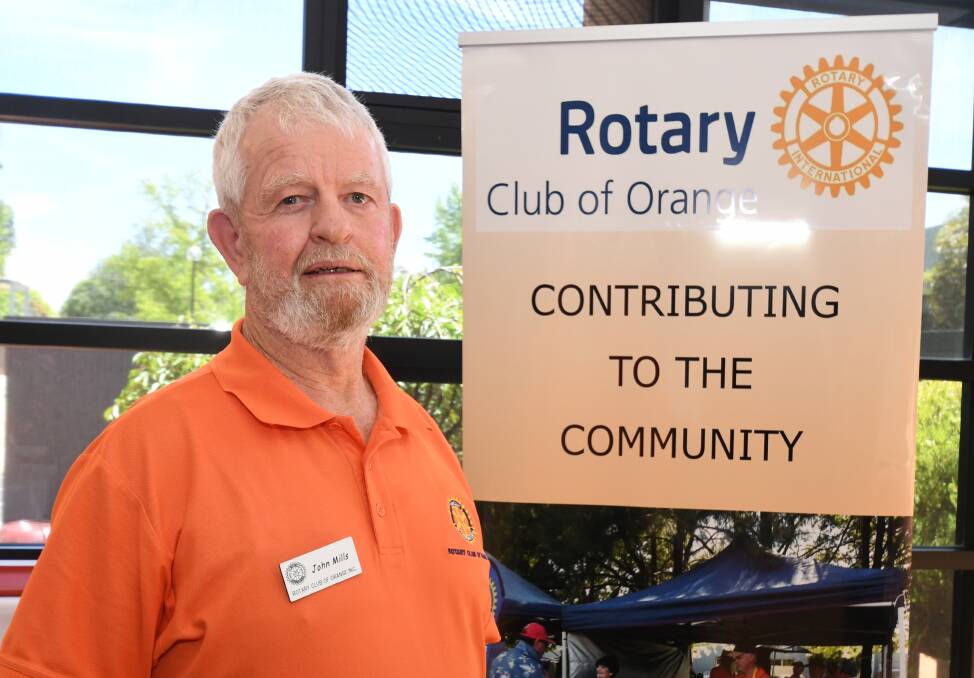 LONG SERVING: John Mills has volunteered in some form all of his working life. Photo: JUDE KEOGH 1113jkrotary