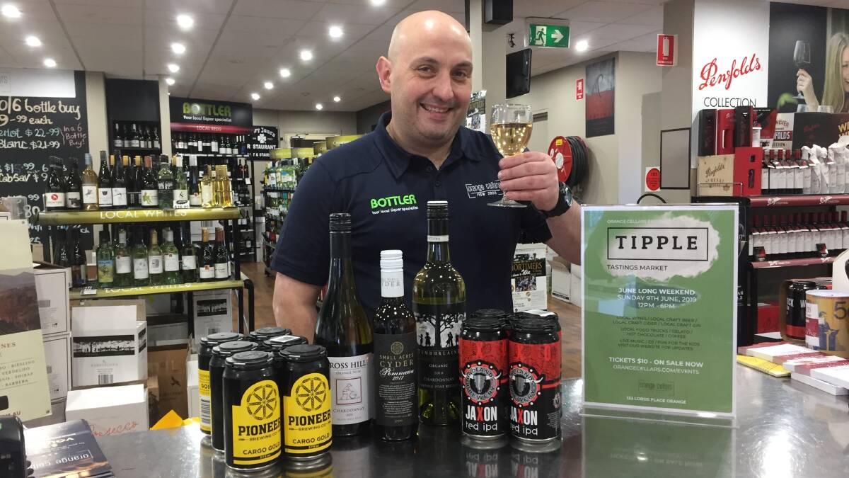 TIPPLE TIME: Orange Cellars manager George Eleftheriou hopes Tipple will be another way to showcase the alcohol producers in the region. Photo: DAVE NEIL