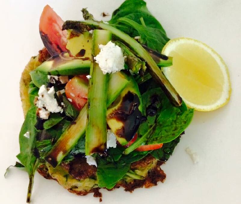 LUNCH LOVE: Pickle and Fig do zucchini and feta fritters which have taken the Nile Street owners fancy. Photo: Facebook: Pickle&Fig