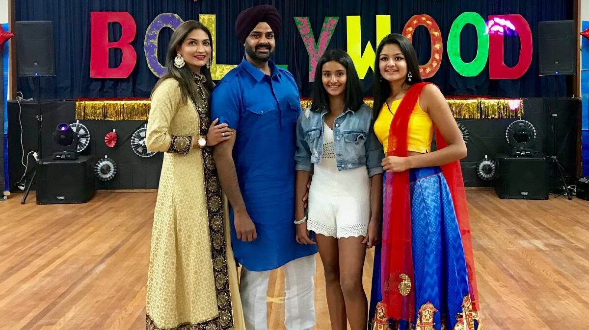 DESI AUSSIES: Parvinder Lakhman, Jagjeet Chawla, Simone Chawla and Meyhar Chawla will attend the Bollywood dance and dinner. Photo: SUPPLIED