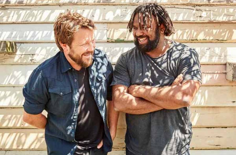 MUSIC MEN: Tom Busby and Jeremy Marou will return to Orange for one night only. Photo: supplied.