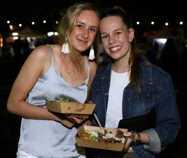NIGHT MARKETS: Last year's event was a hit with Georgie Staniforth and Emma Tyrie. 