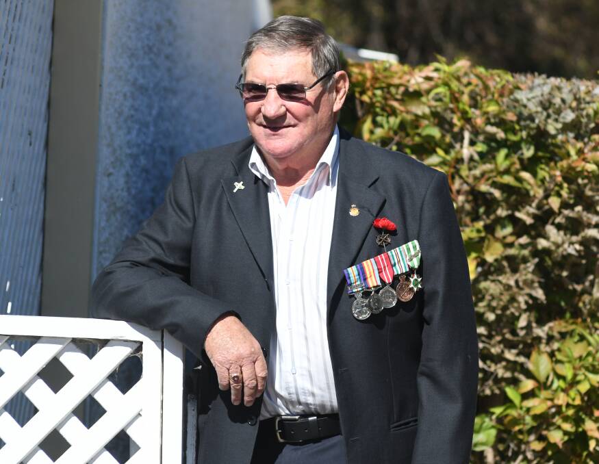 LEST WE FORGET: One of the most difficult things about the Vietnam War for Graeme Scott was not knowing who the enemy was as "they could've been wives or kids". Photo: JUDE KEOGH 0424JKanzac1