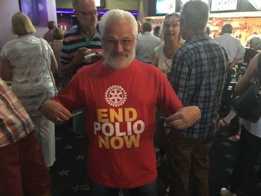 CAUSE CHAMPION: Rotary Club or Orange Daybreak's Michael Milston has gotten behind the End Polio Now campaign. 