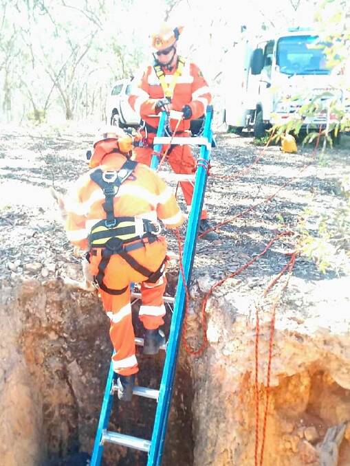 SES volunteers assisted WIRES with the rescue of a kangaroo 
