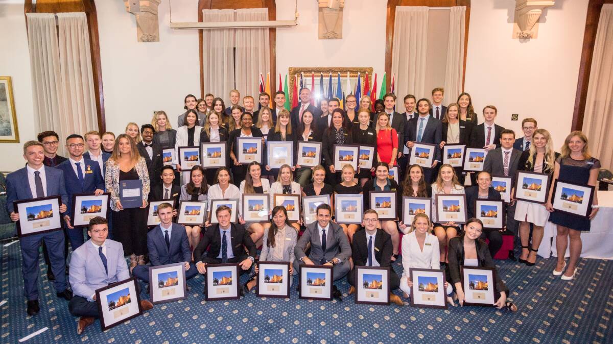 SCHOLARS: A group of 70 students received scholarships from the International College of Management Sydney. Photo: supplied.