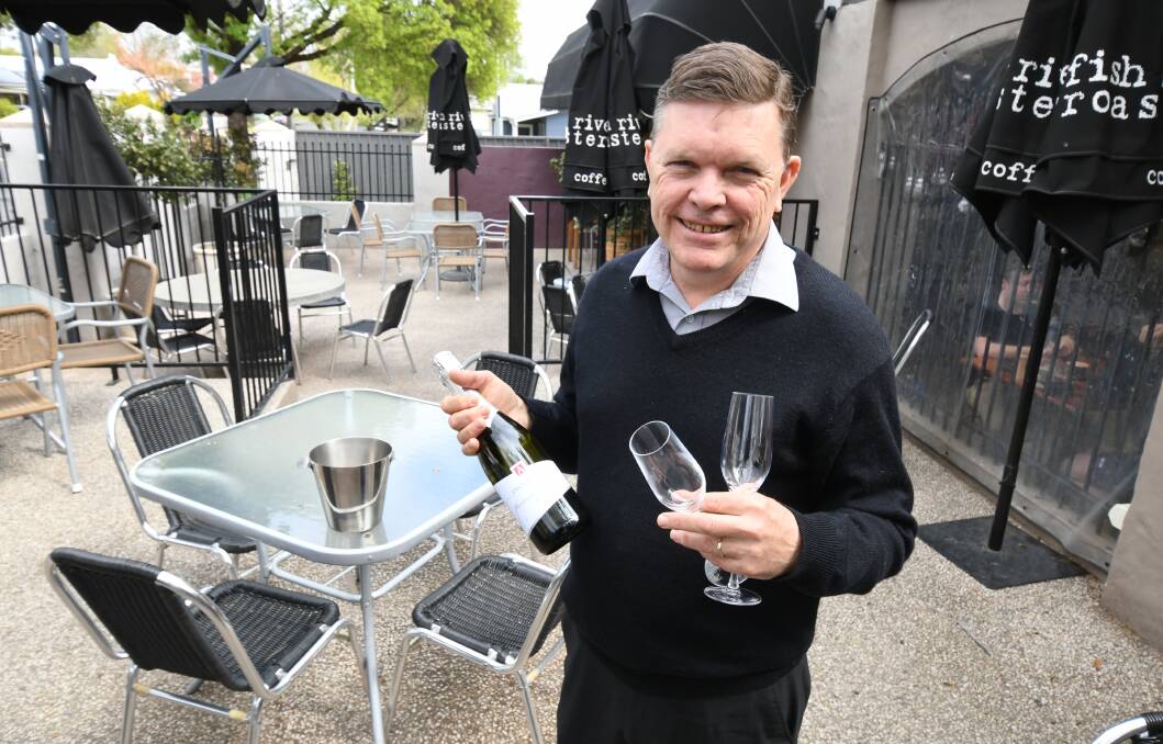 BRUNCH HOST: Nile Street Cafe owner Frank Mohun will have the Vino Express attendees in for breakfast this Sunday. Photo: JUDE KEOGH 1011jknile1