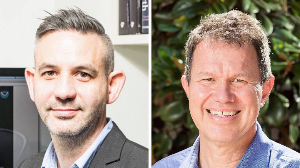 BAR RAISED: Professor Dale Dominey-Howes and Professor Tony Capon will speak at The University of Sydney School of Rural Health's Raising the Bar event. Photos: SUPPLIED.