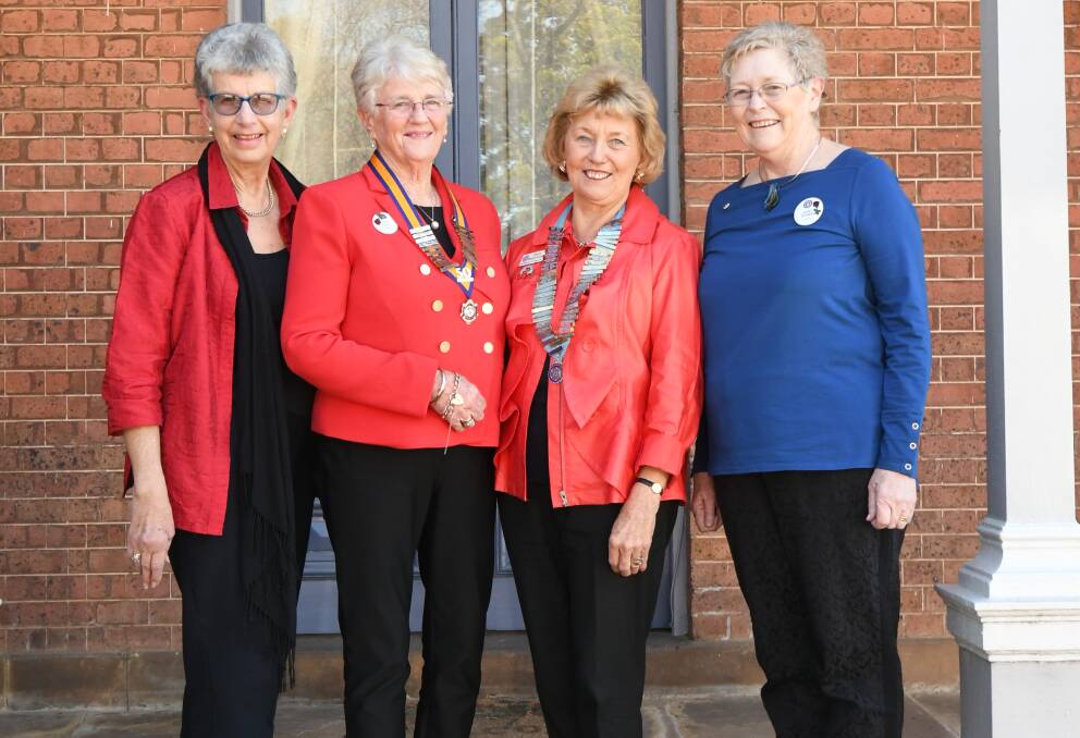 INNER WHEEL: Judy Reppen, Gail Pringle, Maria Bargwanna and Janet Power at the handover on Saturday. Photo: CARLA FREEDMAN 0623cfduntry4