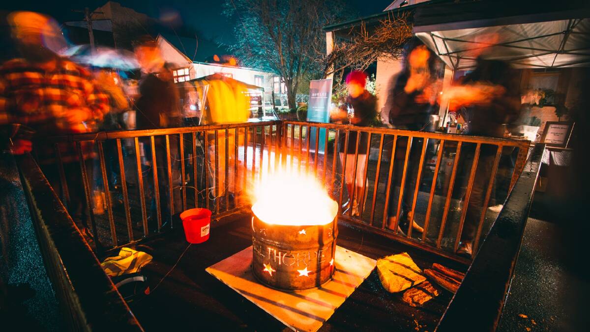 STREET PARTY: Join the residents of Millthorpe as they get set to drink, dance and be merry down the main street at their Winter Fire Festival street party. Photo: SUPPLIED