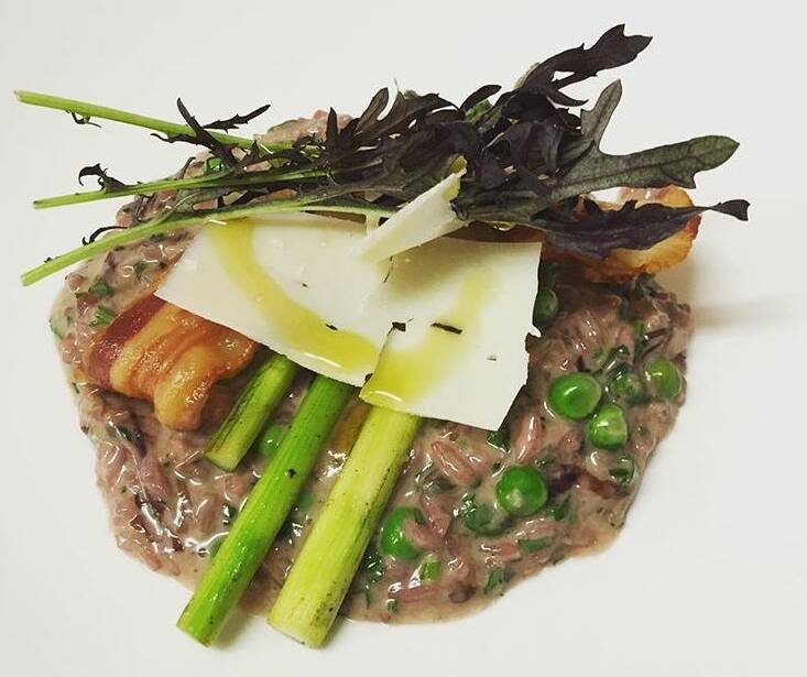 SEASONAL: Sam Jeon said he always orders the risotto with a white wine from another cool climate region. Photo: Instagram: @lolliredinirestaurant 