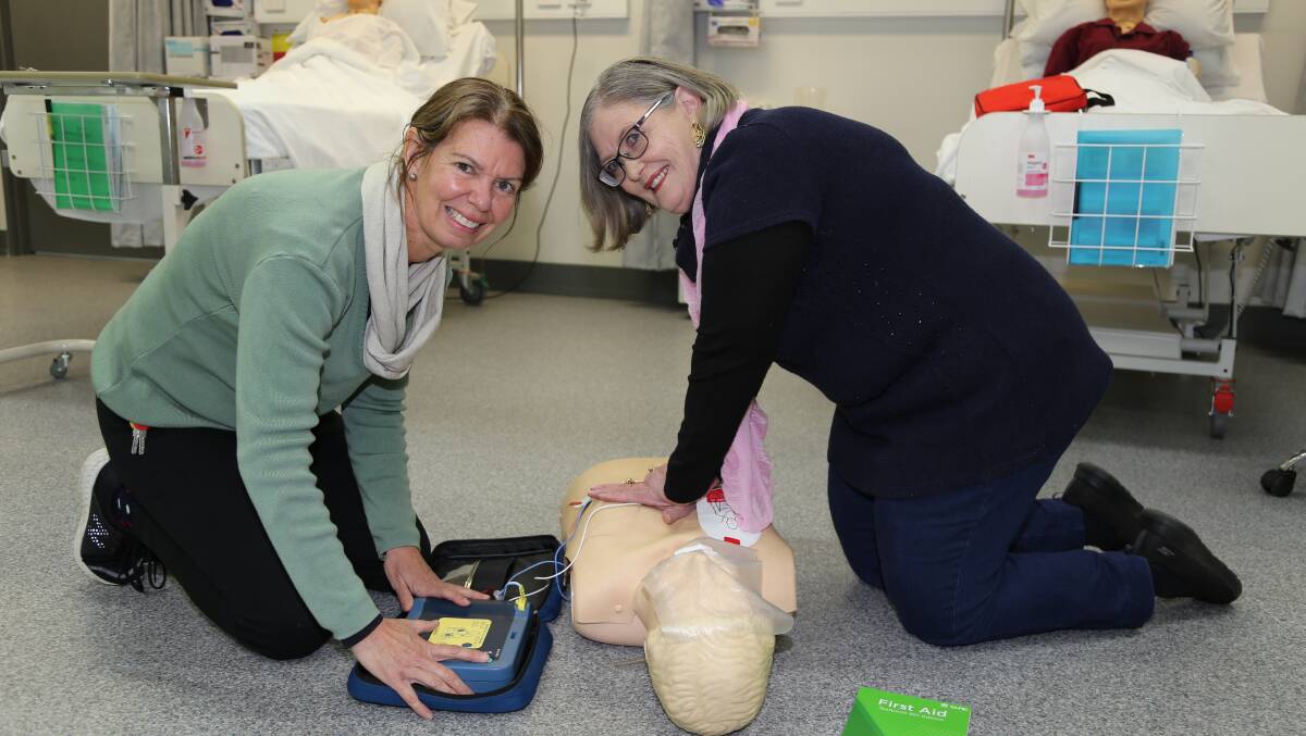 FIRST AID: Orange First Aid Teachers Cindy Williams and Suzanne Reynold will help train students to potentially save lives. Photo: SUPPLIED 