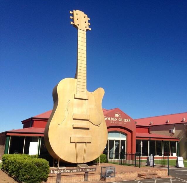 ROCK CITY: Tamworth has The Big Golden Guitar.