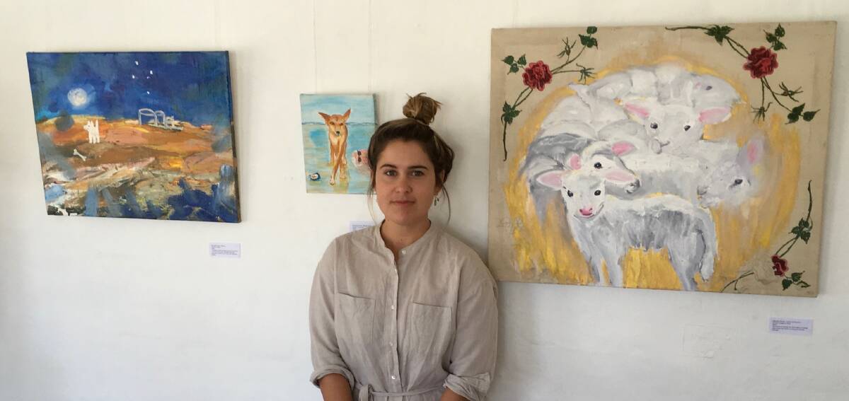 MOLONG ARTIST: Painter Hannah Orrock will exhibit her work alongside sculpture artist Maria Shaw until February 24. Photo: supplied