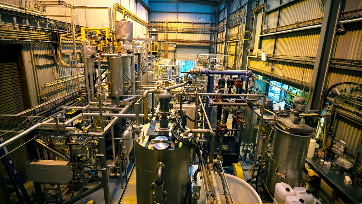Mineral Carbonation International's pilot plant at the Newcastle Institute for Energy and Resources. Picture: Supplied