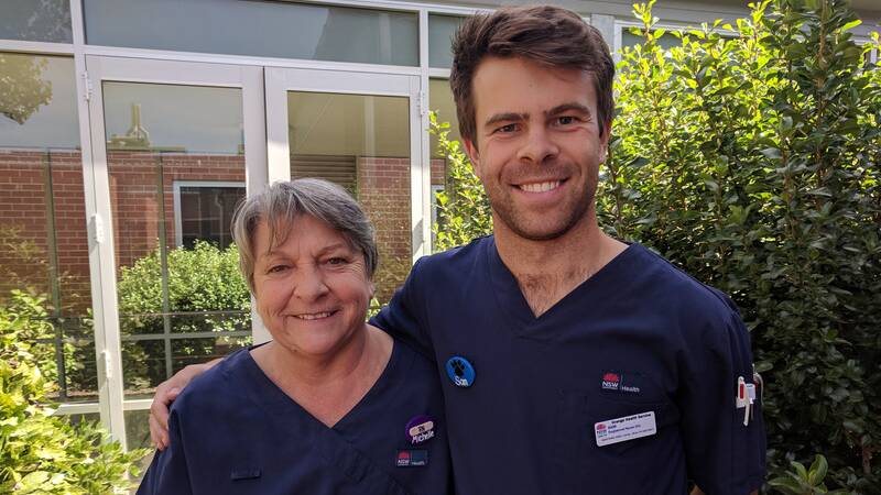 SPURRED ON: NSW Health Service colleagues Michelle Murray and Sam Collins hope to raise awareness and some funds for Australian charity Dreams2Live4. Photo: SUPPLIED
