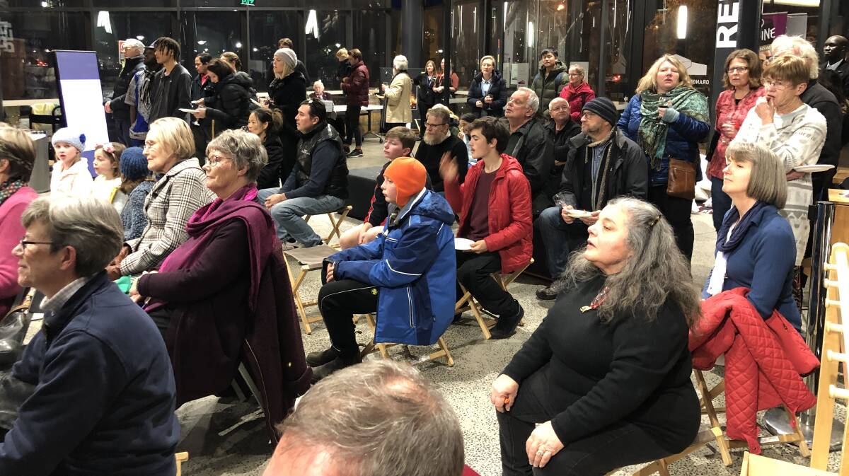 WELCOME: A packed house at the Orange Regional Gallery as residents turn out for Dreams for Freedom. Photo: SUPPLIED