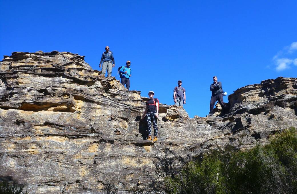 DRY TRIP: The gang took a trip to Tiger Snake Dry Canyon in September this year. Photo: facebook: @csubushwalkingclub