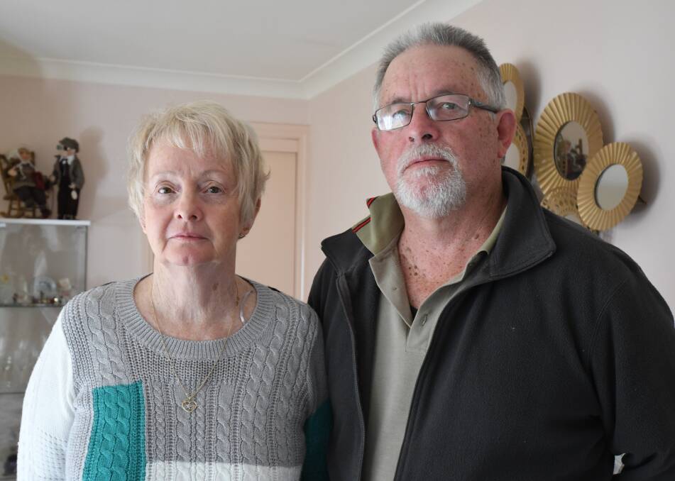 FRUSTRATED: Chris Beynon with her brother Lesley Maxwell who is unable to communicate effectively with NDIS staff in Orange as there is no Auslan interpreter available to him. Photo: JUDE KEOGH