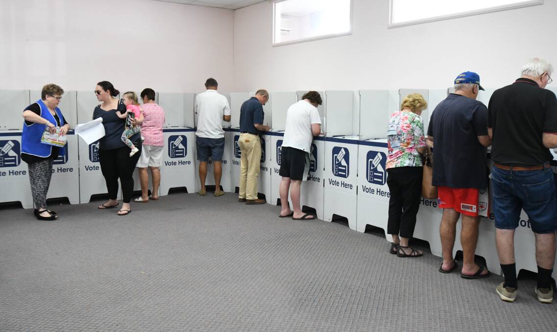 BE HEARD: A record number of voters in the Orange electorate have shown up to prevote in this year's election. Photo: JUDE KEOGH 
