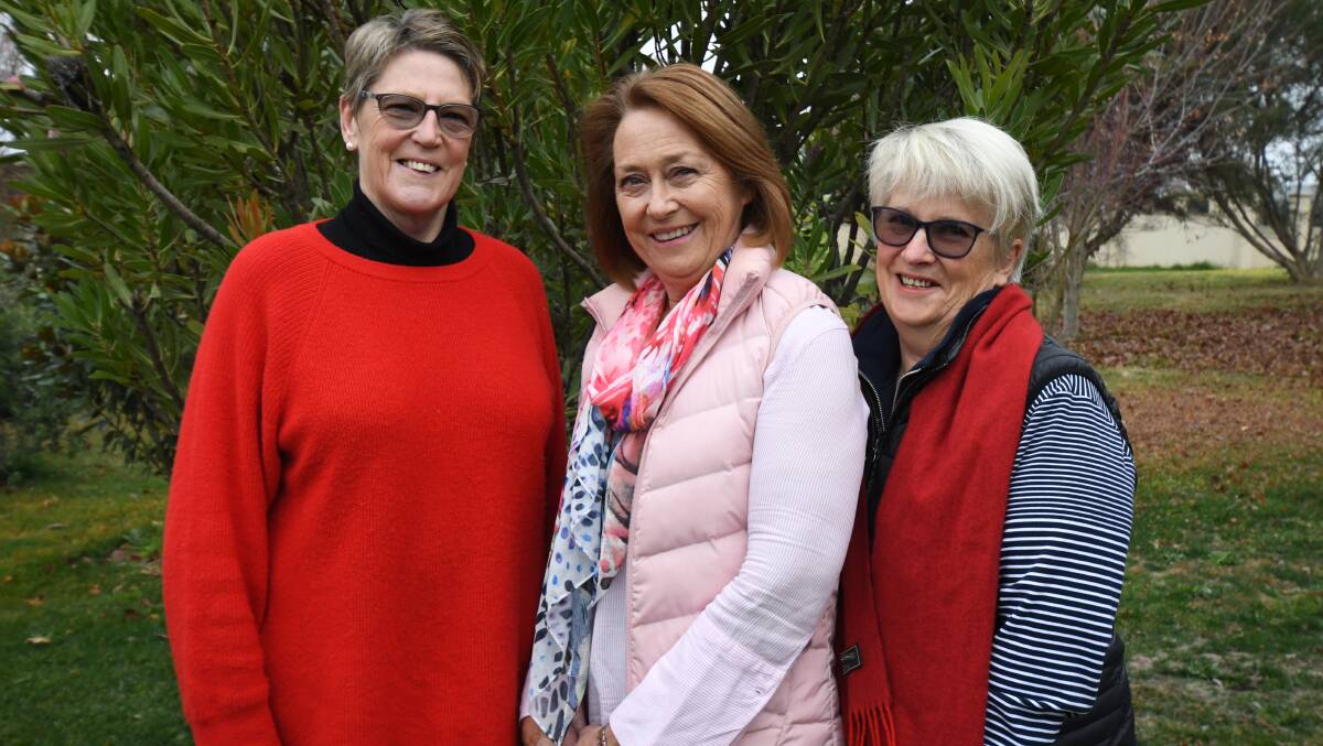 NETWORK GROUP: Cheryl Pope, Geraldine Colless and Mary Brell have encouraged men and women to join them for the inaugural Central West Women's Forum. Photo: CARLA FREEDMAN
