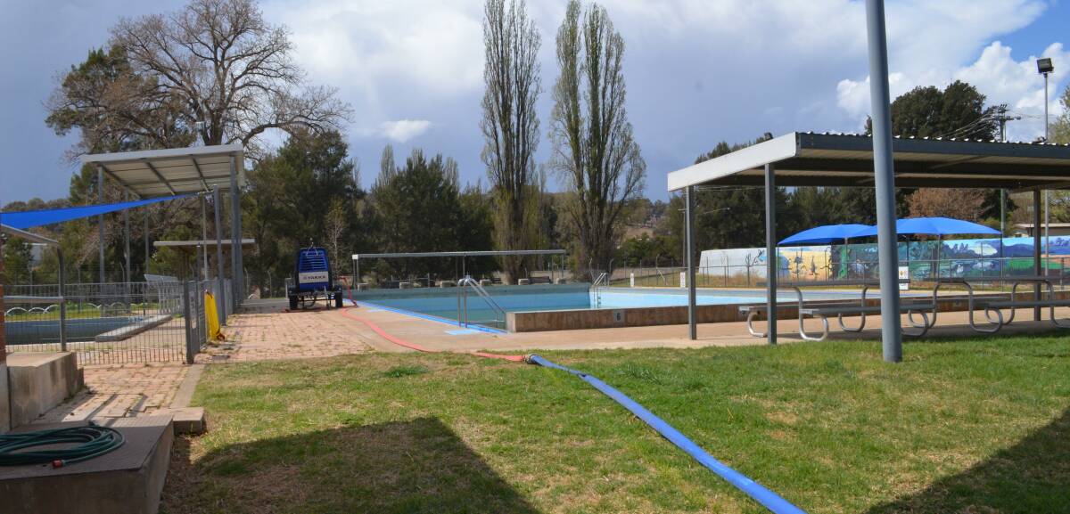 The Molong Swimming Pool has been filled entirely with bore water prior to opening up for the summer season. Photo: DANIELLE CETINSKI