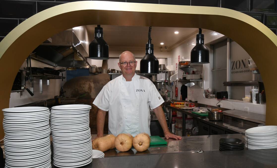 KITCHEN CREW: Paul Jiear had been running the kitchen at Zona since the restaurant opened 18 months ago. Photo: JUDE KOEGH 0208jkzona1