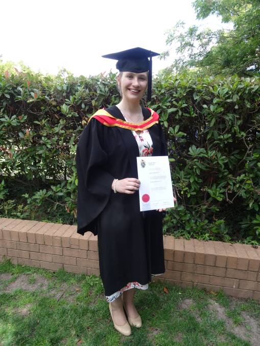SCHOLARSHIP SUCCESS: Charles Sturt University graduate Ingrid Sparks received $20,000 to study in Bathurst and Dubbo. Photo: SUPPLIED
