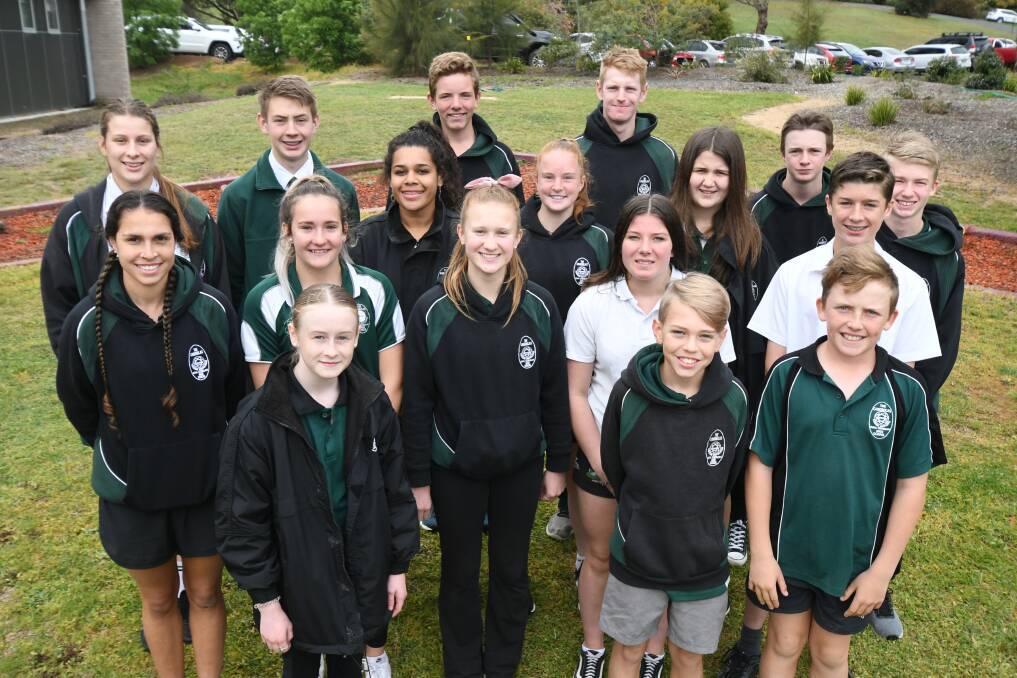 SPORTS STARS: A group of young athletes from Canobolas Rural Technology High School will head to The Invictus Games. Photo: JUDE KEOGH