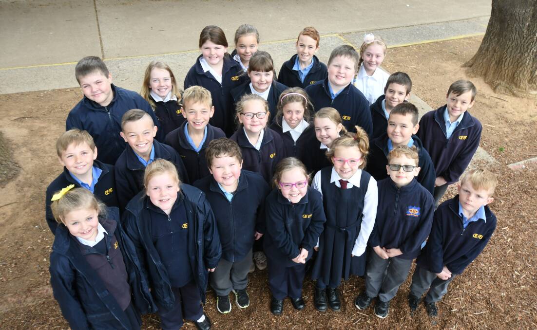 WORDSMITHS: Eisteddfod performers from Orange East Public School will donate their win to drought relief. Photo: JUDE KEOGH 0821jkeopskids