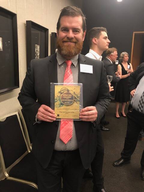 LEAD LIST: Sommelier David Collins was at NSW Parliament House for the NSW Wine List Awards. Photo: SUPPLIED
