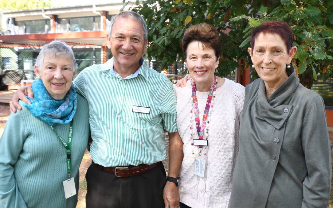 SELFLESS: Marg Bowers, Bill Fairgrieve, Jane Fairgrieve and Cheryl Steward have all volunteered with the Ronald McDonald House for years. Photo: JUDE KEOGH