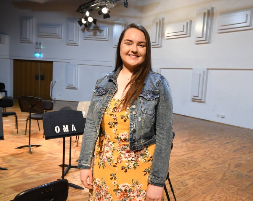 OPERA SCHOLAR: Amelia Bland has received an Opera Australias Regional Vocal Scholarship's to train with some of the best coaches for a week in Sydney. Photo: JUDE KEOGH