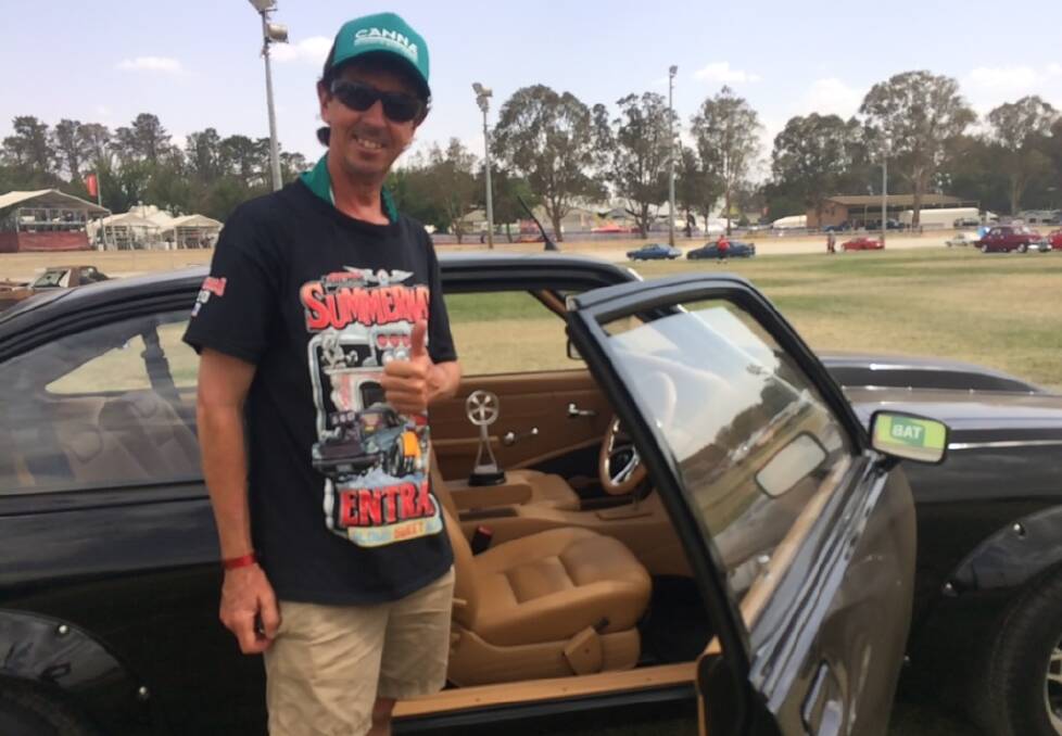 FIRST PRIZE: Darrin Kopp won top interior at the annual Street Machine Summernats Car Festival in Canberra on the weekend. Photo: SUPPLIED