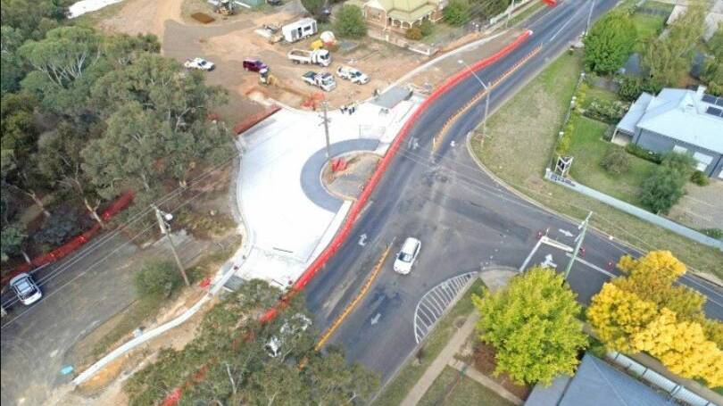 ROAD WORKS: The final stage of the Wentworth Lane and Woodward Street roundabout will begin on Wednesday. Photo: SUPPLIED
