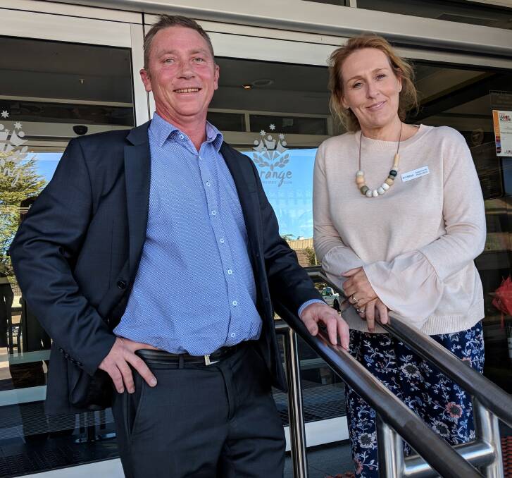 LIFELINE OFFERED: Chief Human Resource Officer at Orange Ex-Services' Club David Carson will continue to work with Central West Lifeline CEO Stephanie Robinson.