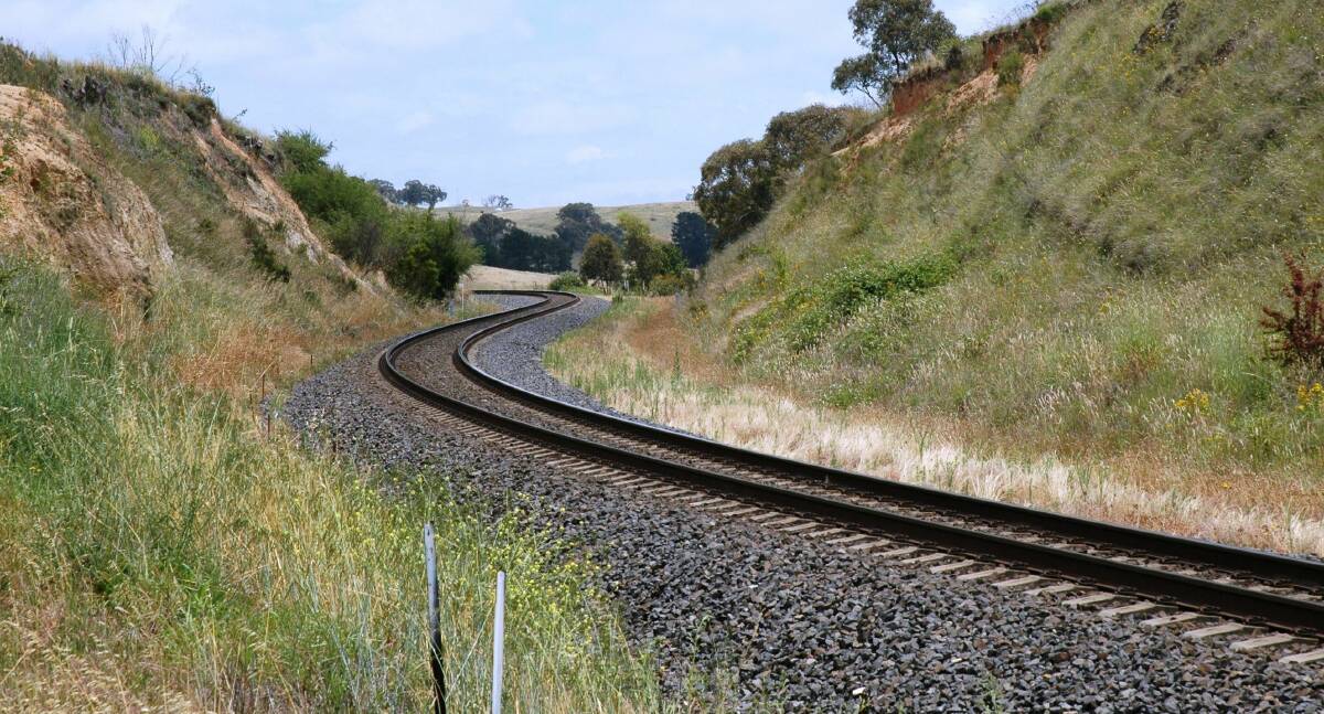 PUTTING THE BRAKES ON: Bends like these between Newbridge and Bathurst are slowing trains to a snail’s pace. Photo: SUPPLIED