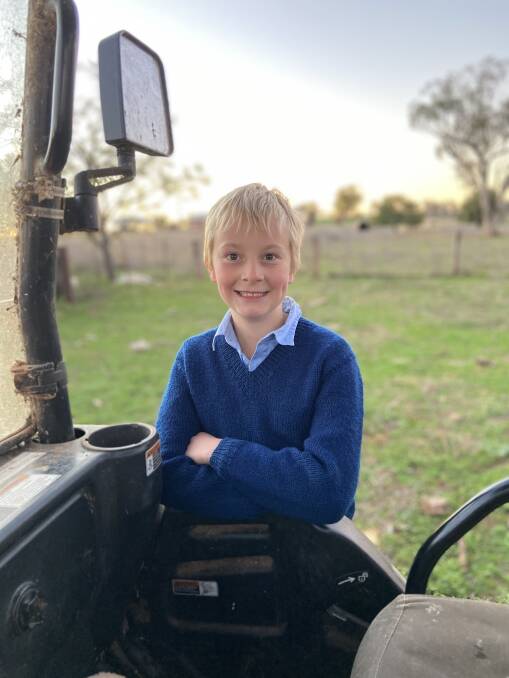 Conservation's future: Manildra Primary School student Charlie Shannon has expressed his concern about the removal of trees at Mount Canobolas.