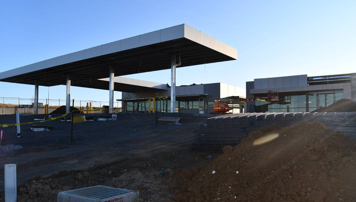PROGRESS: A Shell service station is being built within The Gateway development in Kelso. 