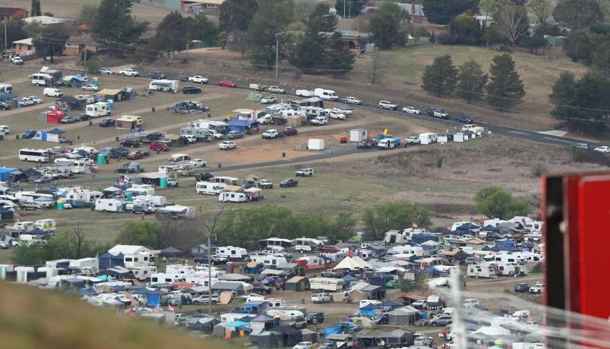CAMPED OUT: The Bathurst 1000 is less than 50 days away and already camping numbers are pointing towards a huge event for the region. 
