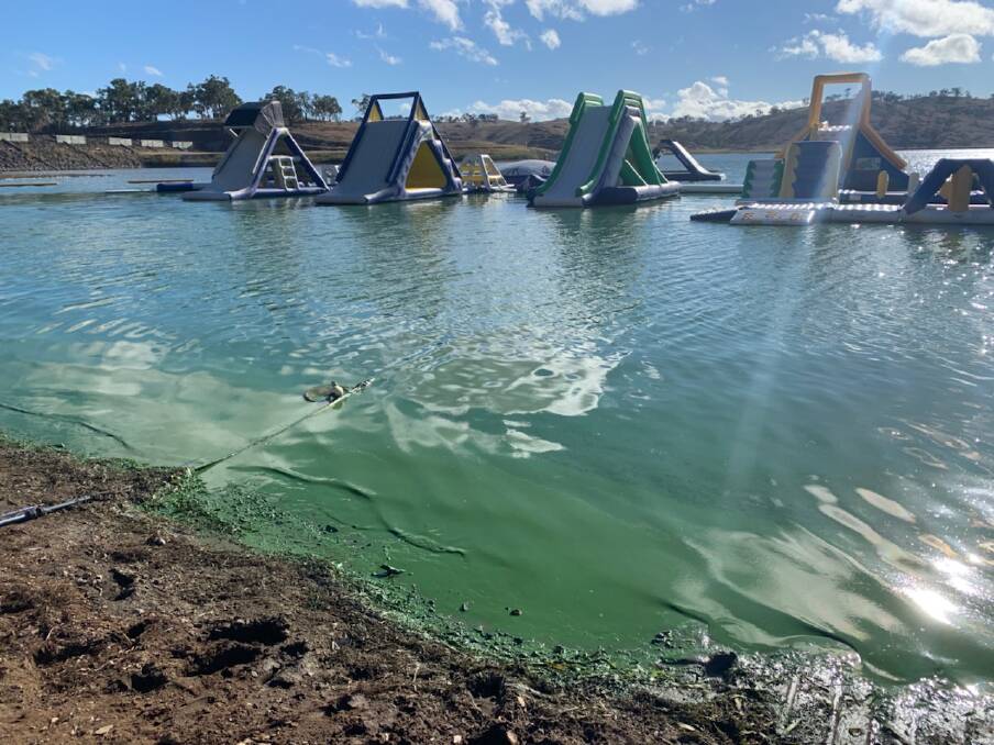 Images of the water that accommodated Bathurst Aqua Park