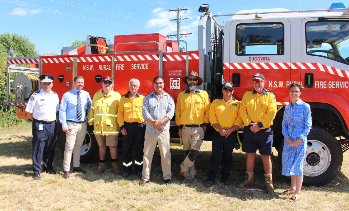 Members of the Eugowra Rural Fires Service Brigade are excited for the new shed to be built.