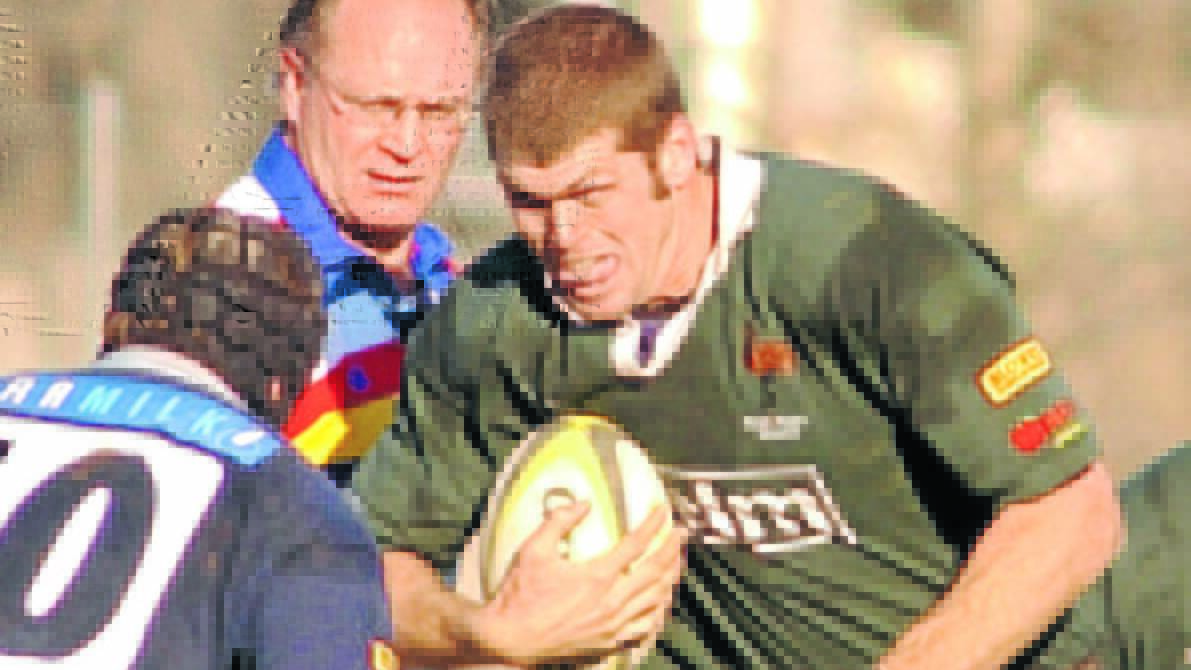 Cooper Wright's dad playing for Orange Emus in 2013. Picture by Steve Gosch.