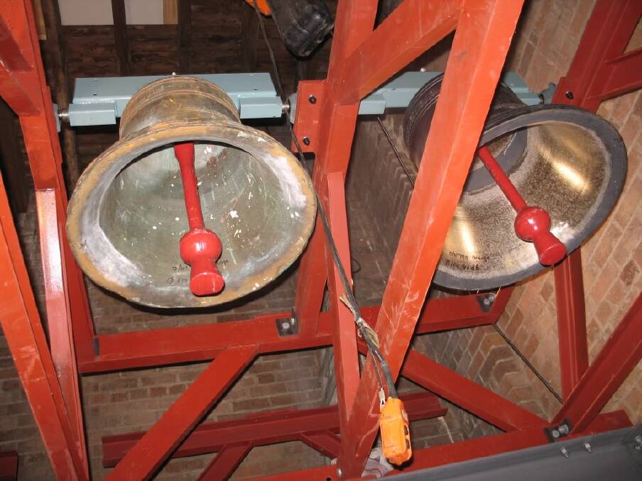 RING, RING: Each bell at Holy Trinity Anglican Church has its own identity. Photo: Supplied 