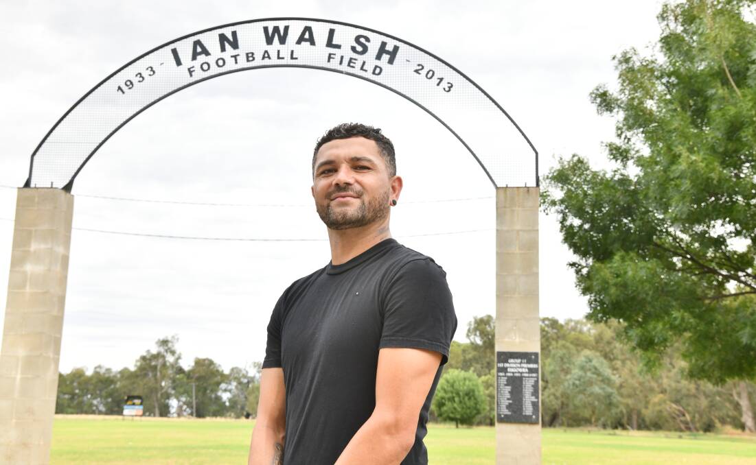 Ricky Whitton stands at Ian Walsh Football Field. Picture by Carla Freedman 