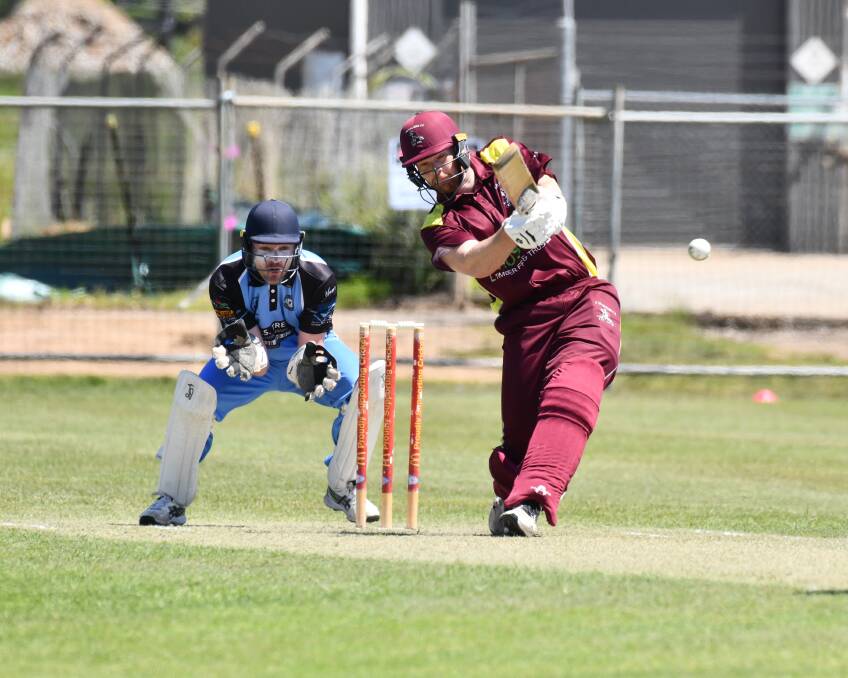 Matt Corben was at his best opening the batting for Cavaliers. Picture by Jude Keogh 