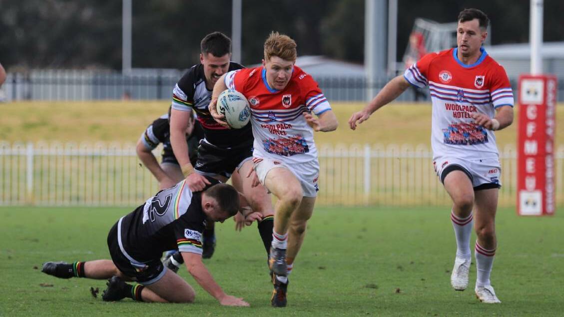 Jack Beasley makes a break against Panthers. Picture: Petesib's Photography
